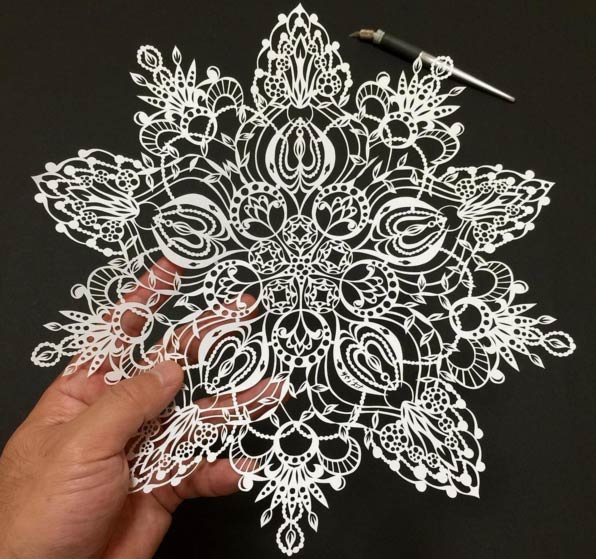 کارهای هنری بسیار زیبا از برش کاغذ توسط هنرمند ژاپنی ریو